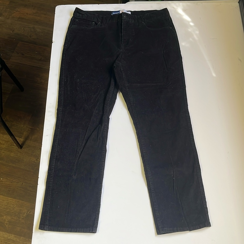 Old Navy black Corduroy pants men's 34 x 30